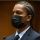 Rapper A$AP Rocky pleads not guilty to assault charges during his arraignment hearing on August 17, 2022 in Los Angeles, California.